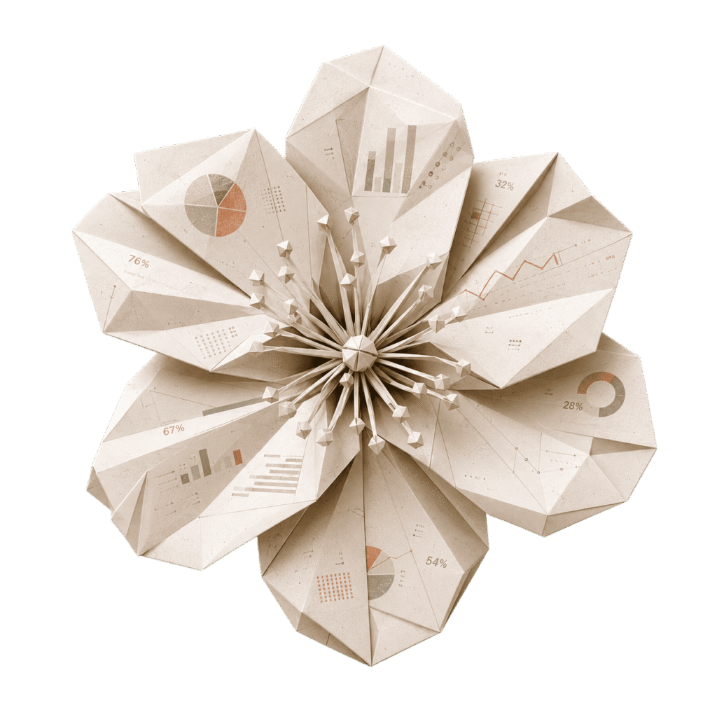 flor origami infografias transparente 1